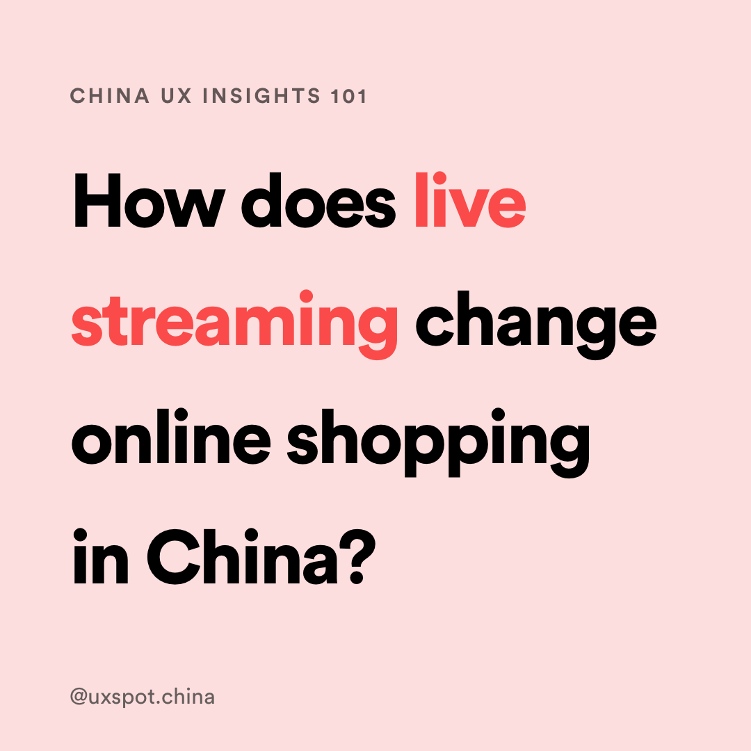 How does live streaming change online shopping in China?